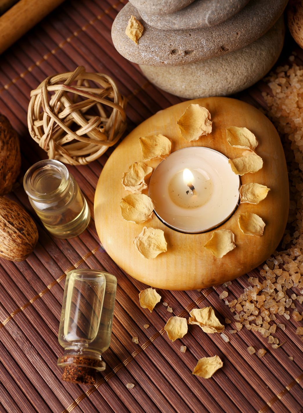 herbal compress and massage oils